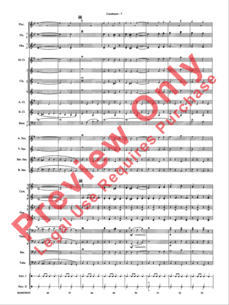 The Pride of the Wolverines Concert Band scores gallery preview page 9