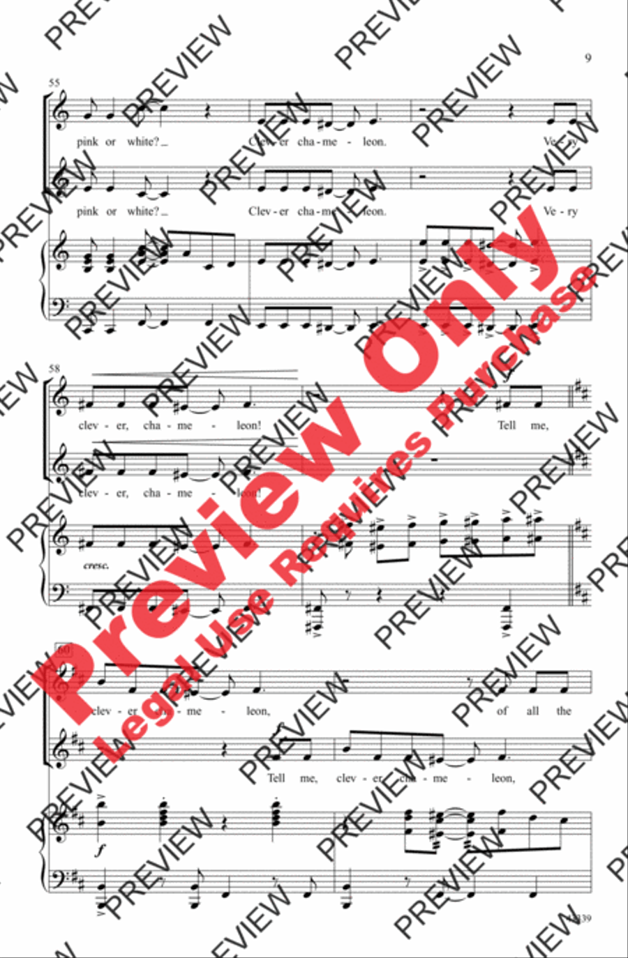 Clever Chameleon 2-Part scores gallery preview page 9