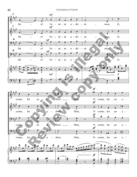 A Symphony of Carols (Choral Score)