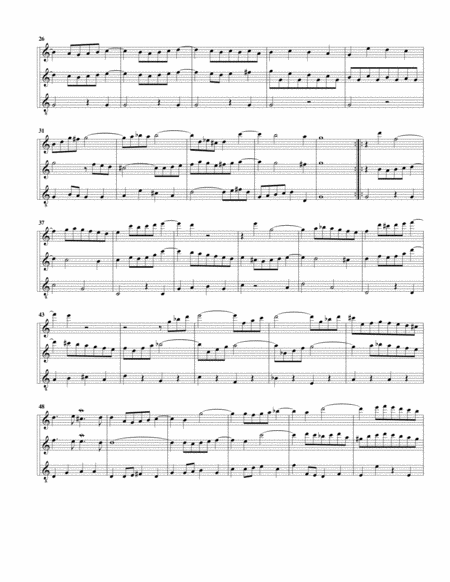 Trio for organ, BWV 586 (arrangement for 3 recorders)