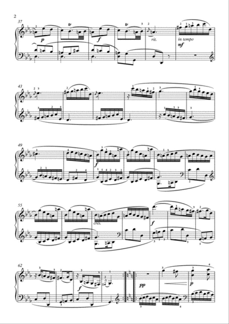 Scarlatti-Sonata in c-minor L.112 K.226(piano) Piano Solo scores gallery preview page 3