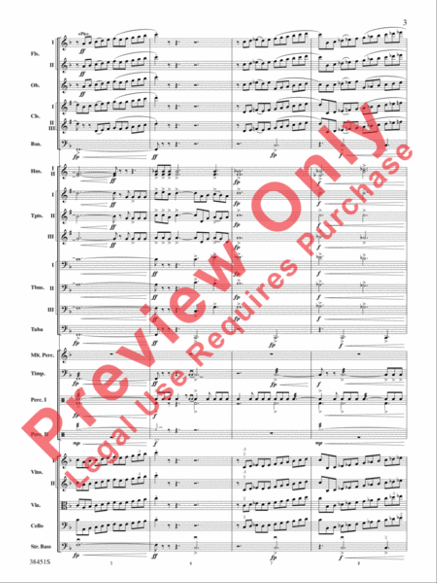 Resurgences Full Orchestra scores gallery preview page 4