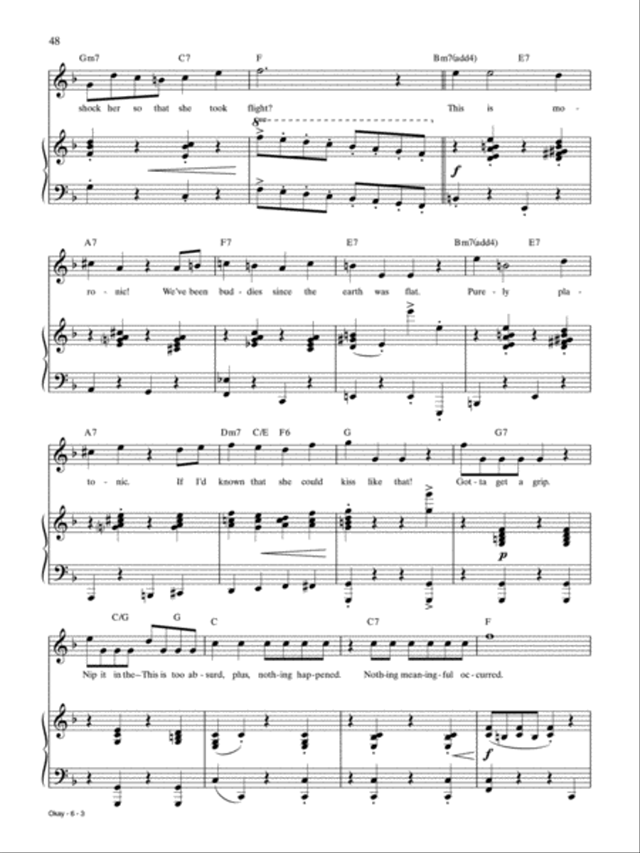 Okay Piano, Vocal, Guitar scores gallery preview page 3