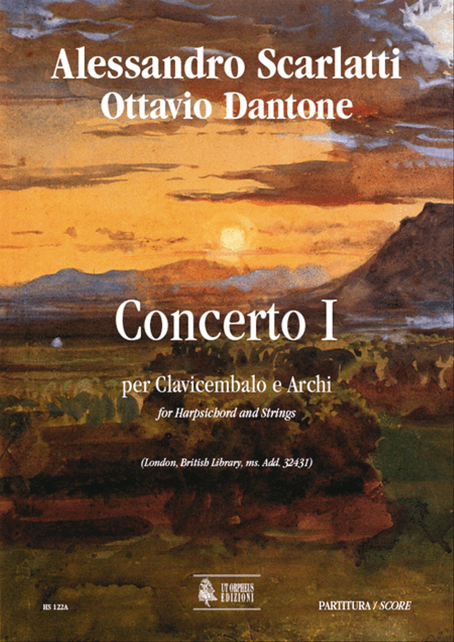 Concerto I (London, British Library, ms. Add. 32431) for Harpsichord and Strings Orchestra scores gallery preview page 1