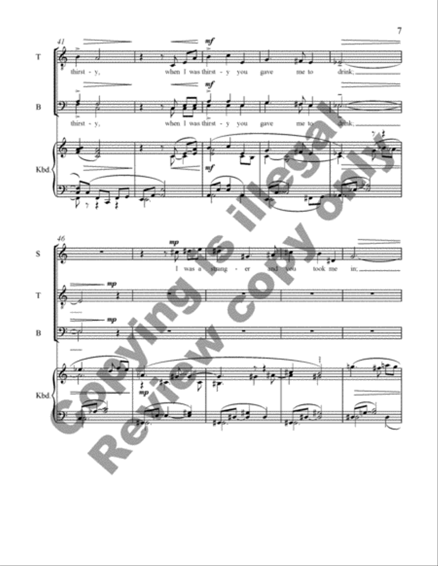 Come, all you blessed children Divisi scores gallery preview page 20