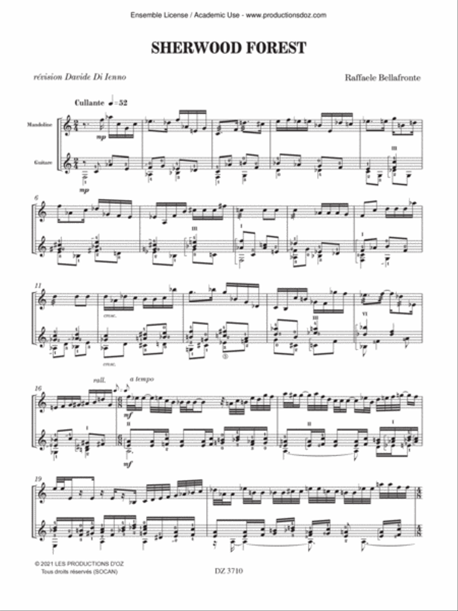 Sherwood Forest Sherwood Forest Classical Guitar scores gallery preview page 3