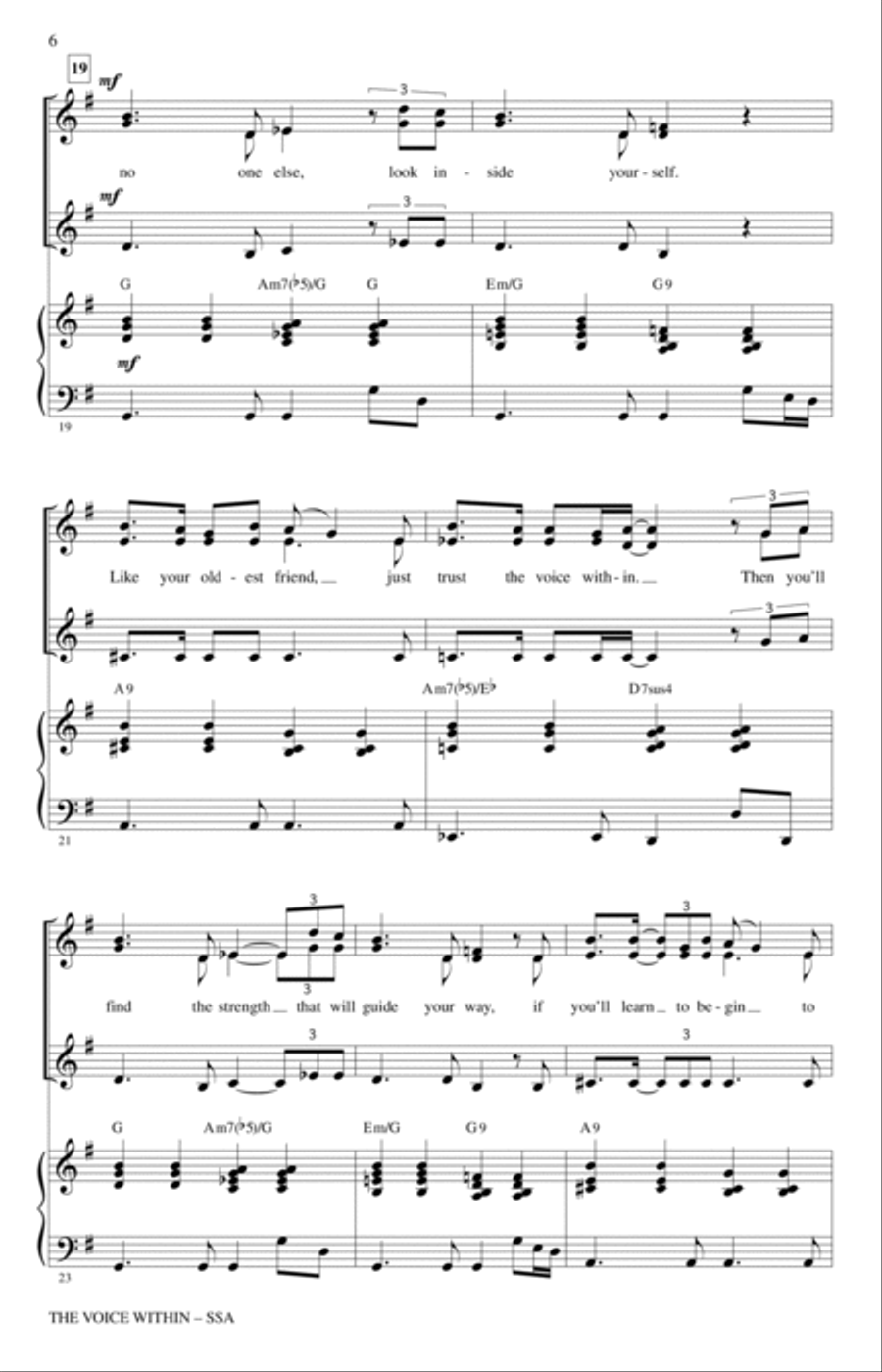 The Voice Within The Voice Within SSA scores gallery preview page 4
