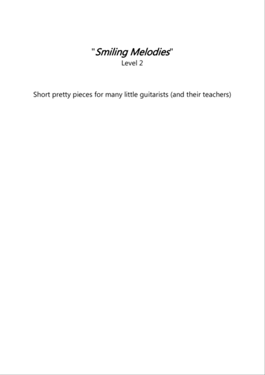 SMILING MELODIES - LEVEL 2 - MARCOS VINICIUS Acoustic Guitar scores gallery preview page 2