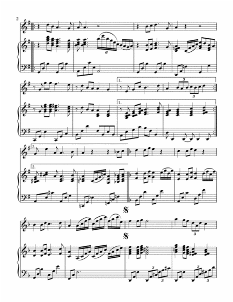 Merry Christmas, Darling Clarinet Solo scores gallery preview page 3