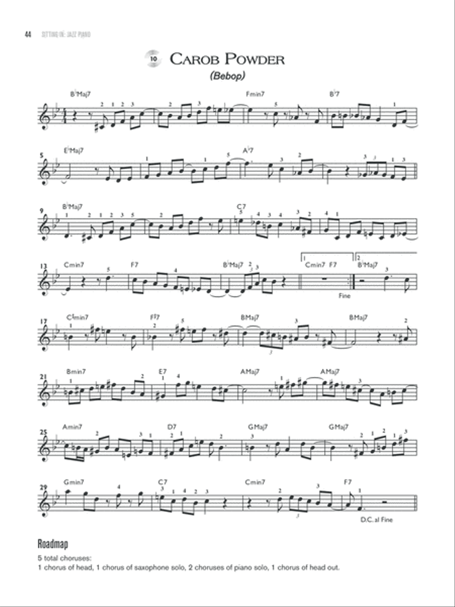 Sitting In -- Jazz Piano Piano Method scores gallery preview page 8