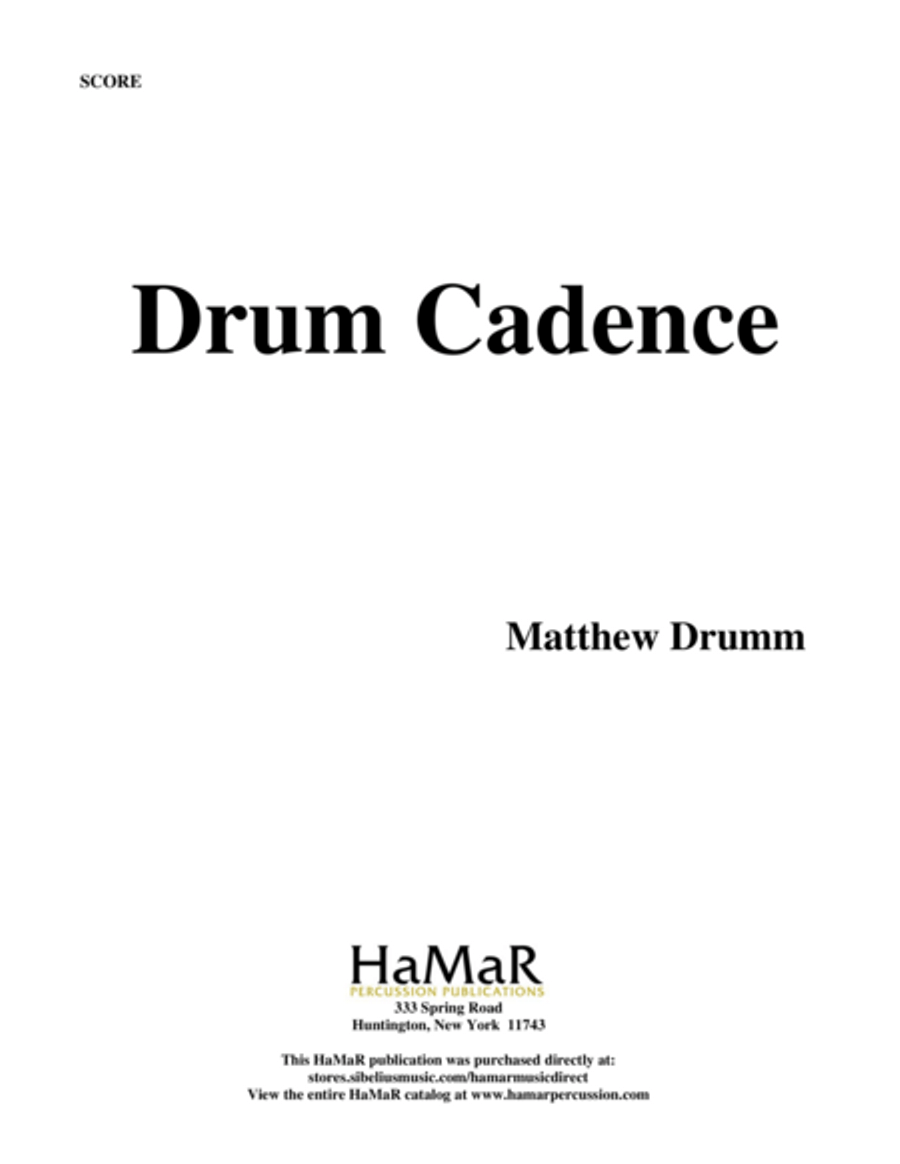 Drum Cadence