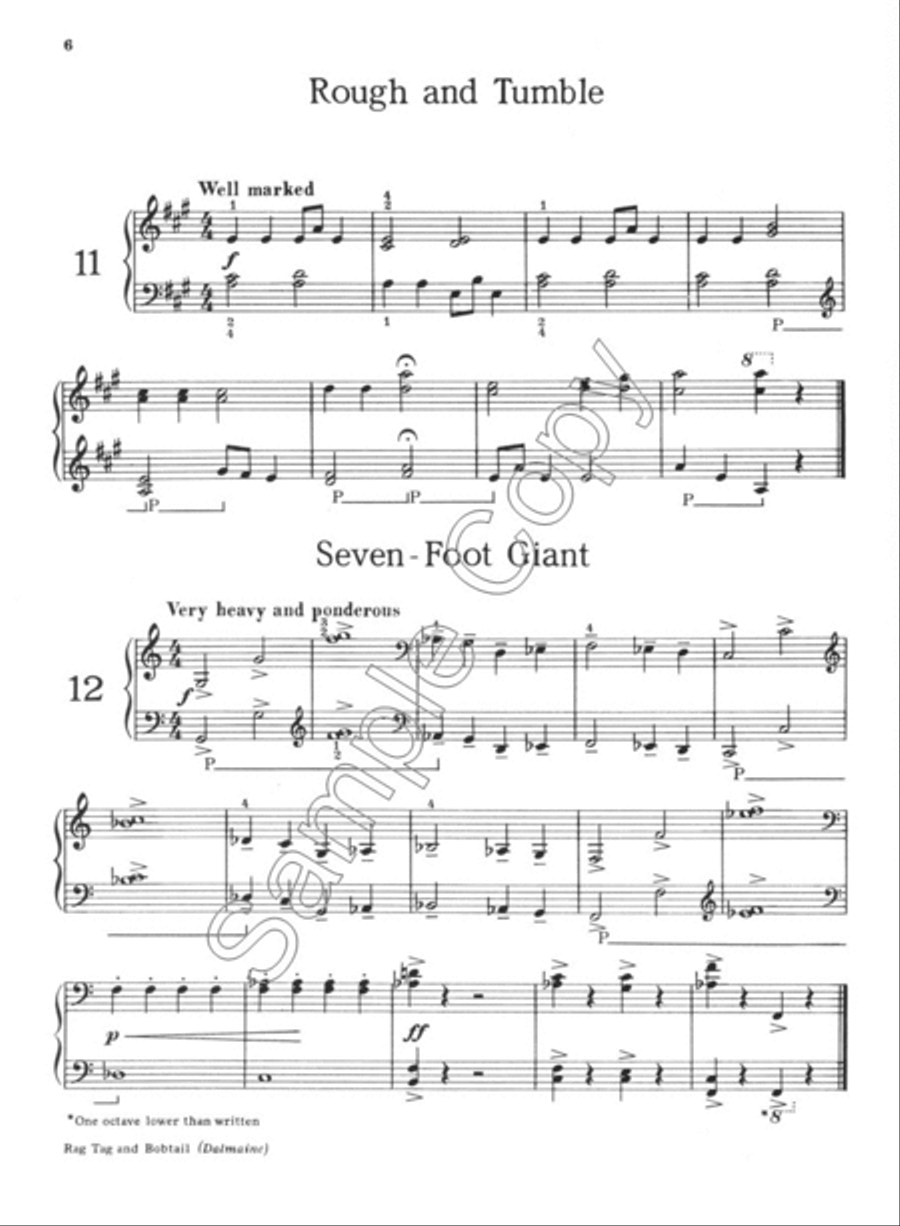 Rag Tag and Bobtail Piano Solo scores gallery preview page 3
