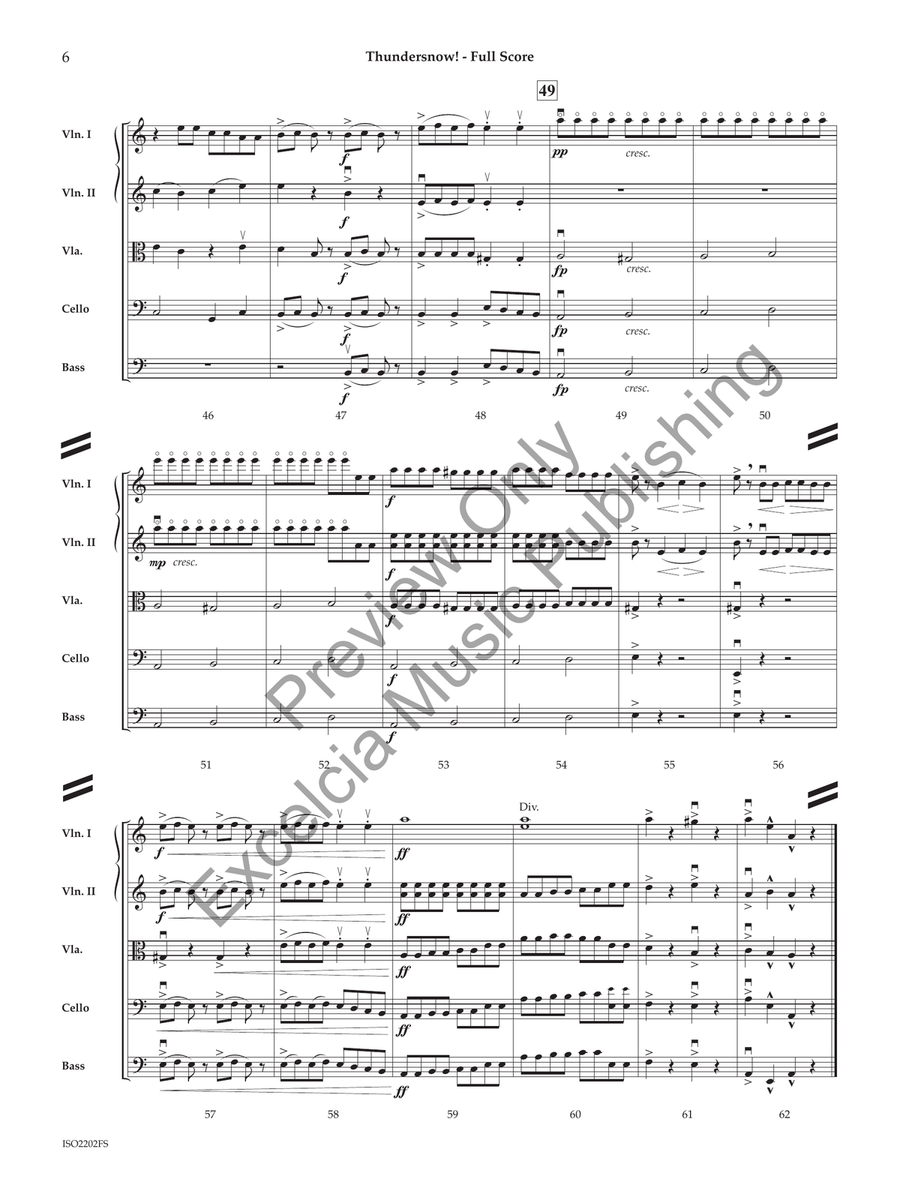 Thundersnow! (Score) Thundersnow! (Score) String Orchestra scores gallery preview page 5