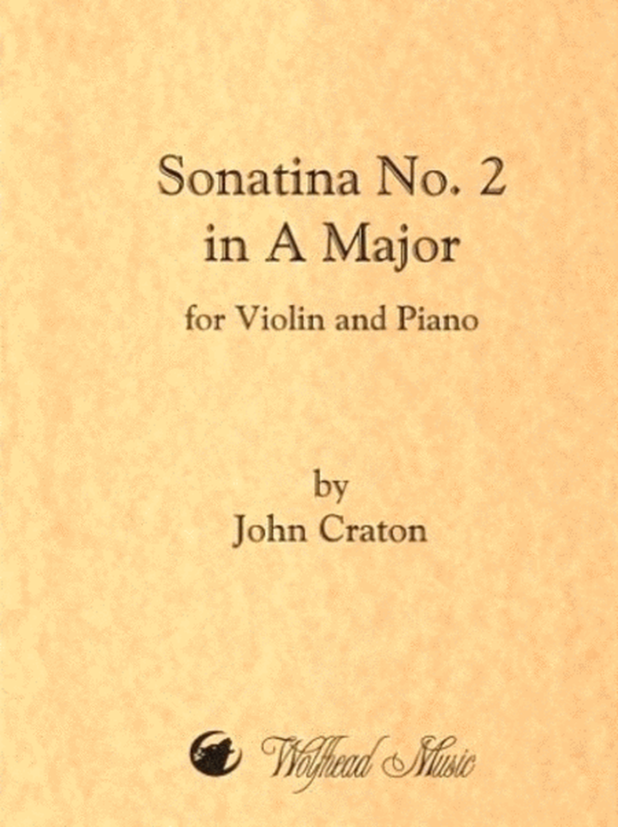 Sonatina No. 2 in A Major for Violin and Piano