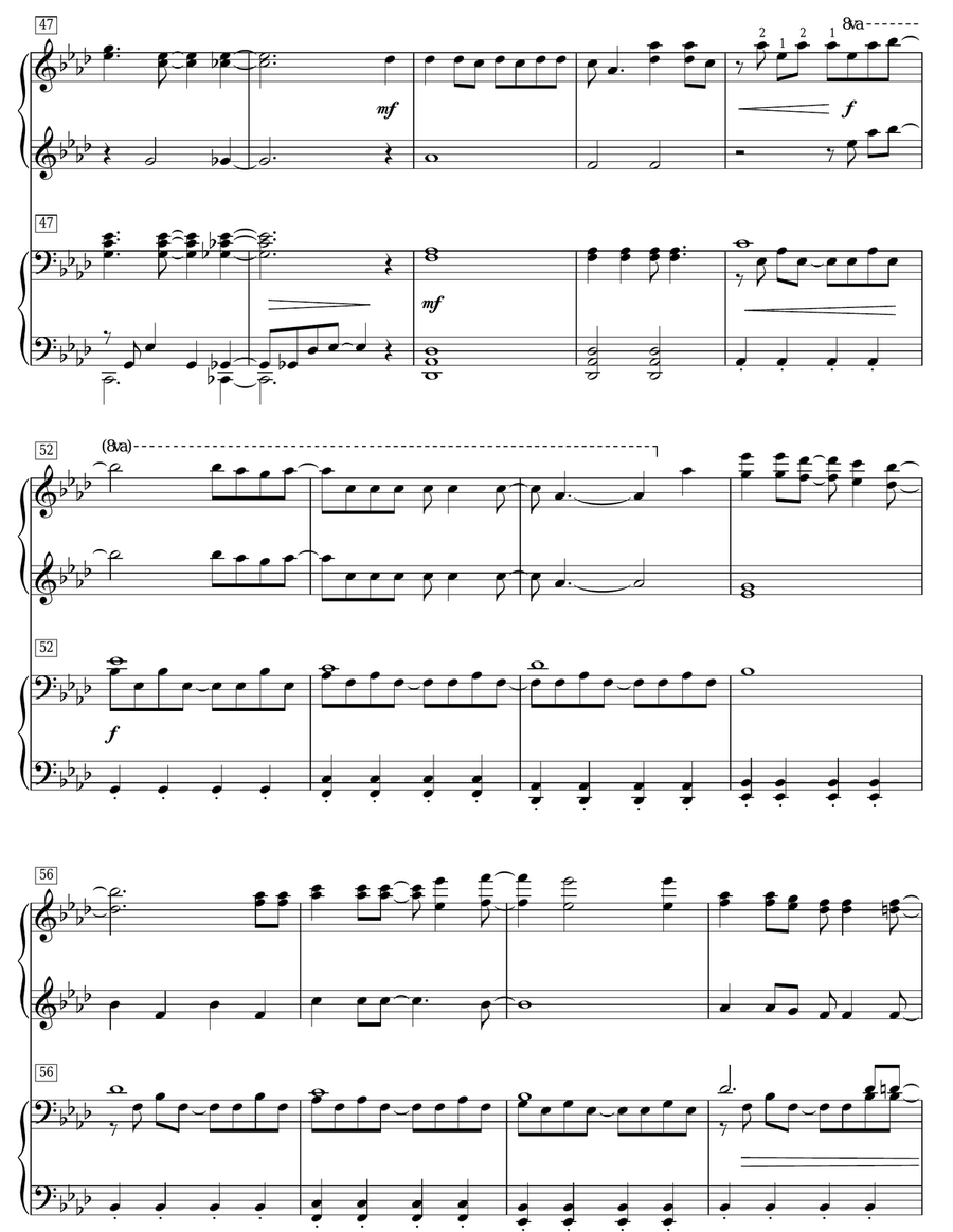 Let It Go (from Frozen) Piano Duet scores gallery preview page 5