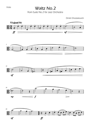 Dmitri Shostakovich - Second Waltz - Viola Solo