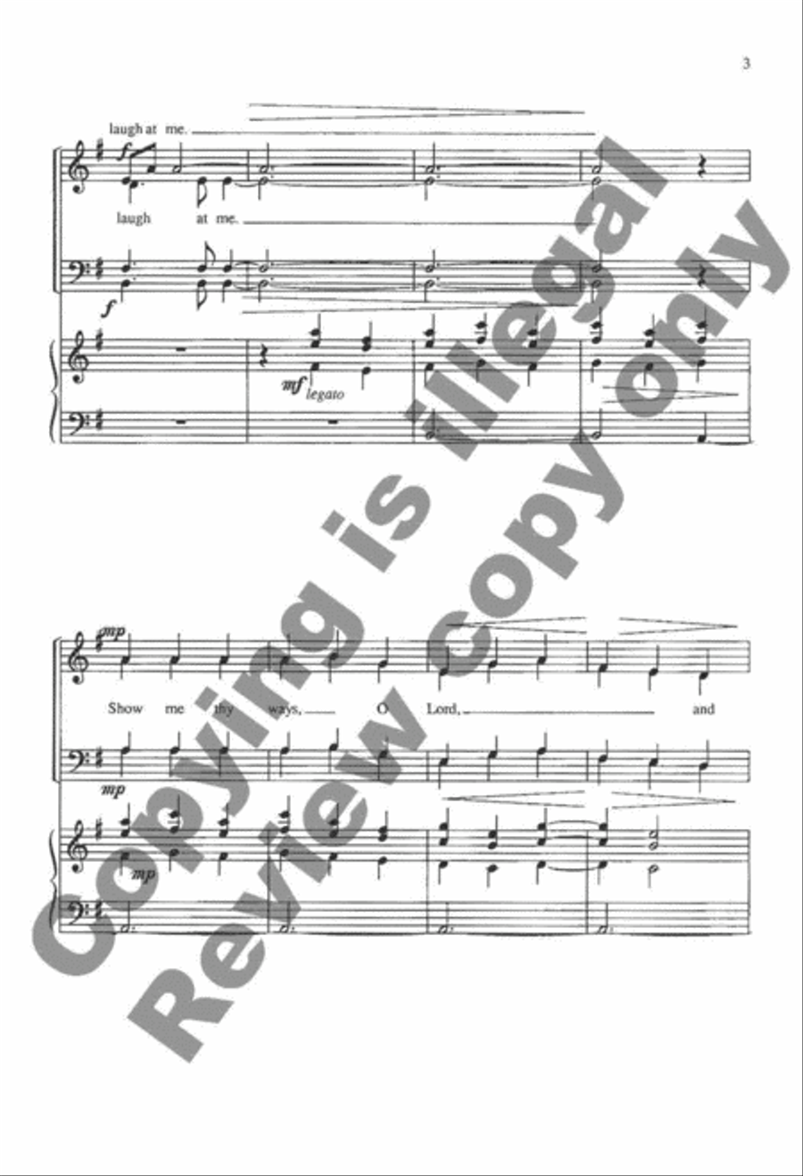 To Thee, O Lord, Have I Lifted Up My Soul 4-Part scores gallery preview page 5