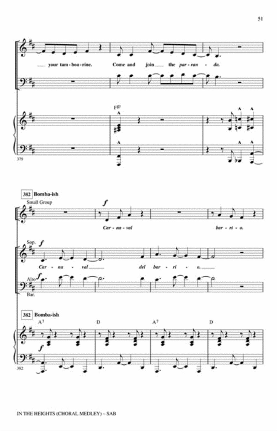 In the Heights In the Heights 3-Part scores gallery preview page 5