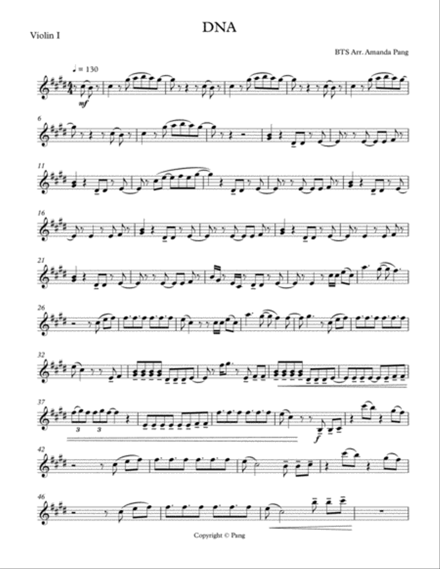Dna String Quartet scores gallery preview page 1