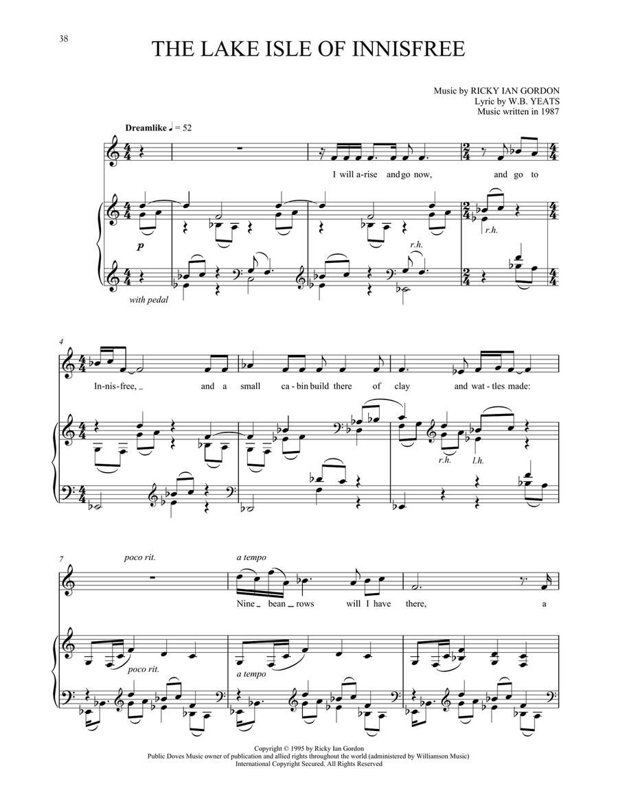 The Lake Isle Of Innisfree Voice scores gallery preview page 1