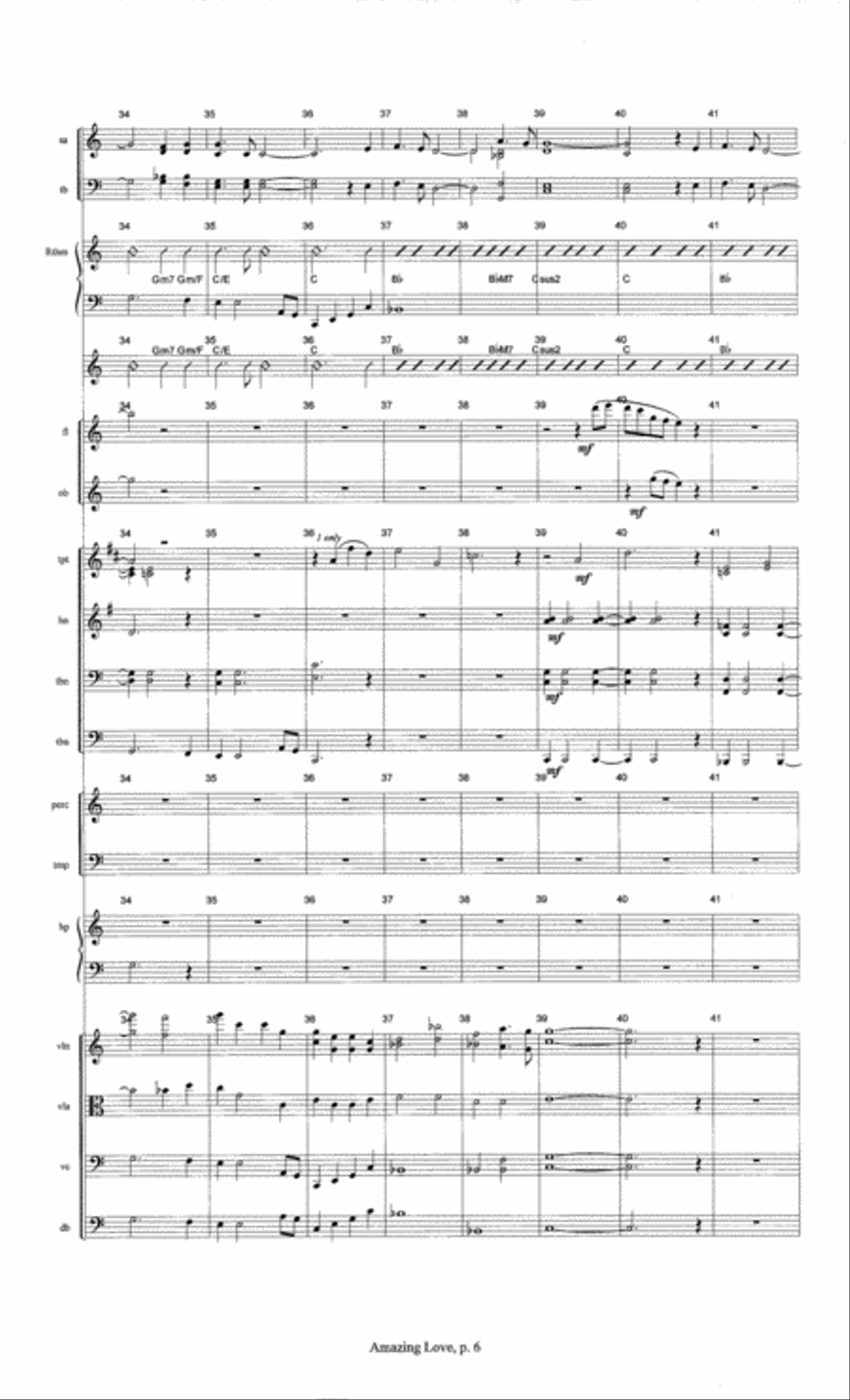 Amazing Love Choir scores gallery preview page 7