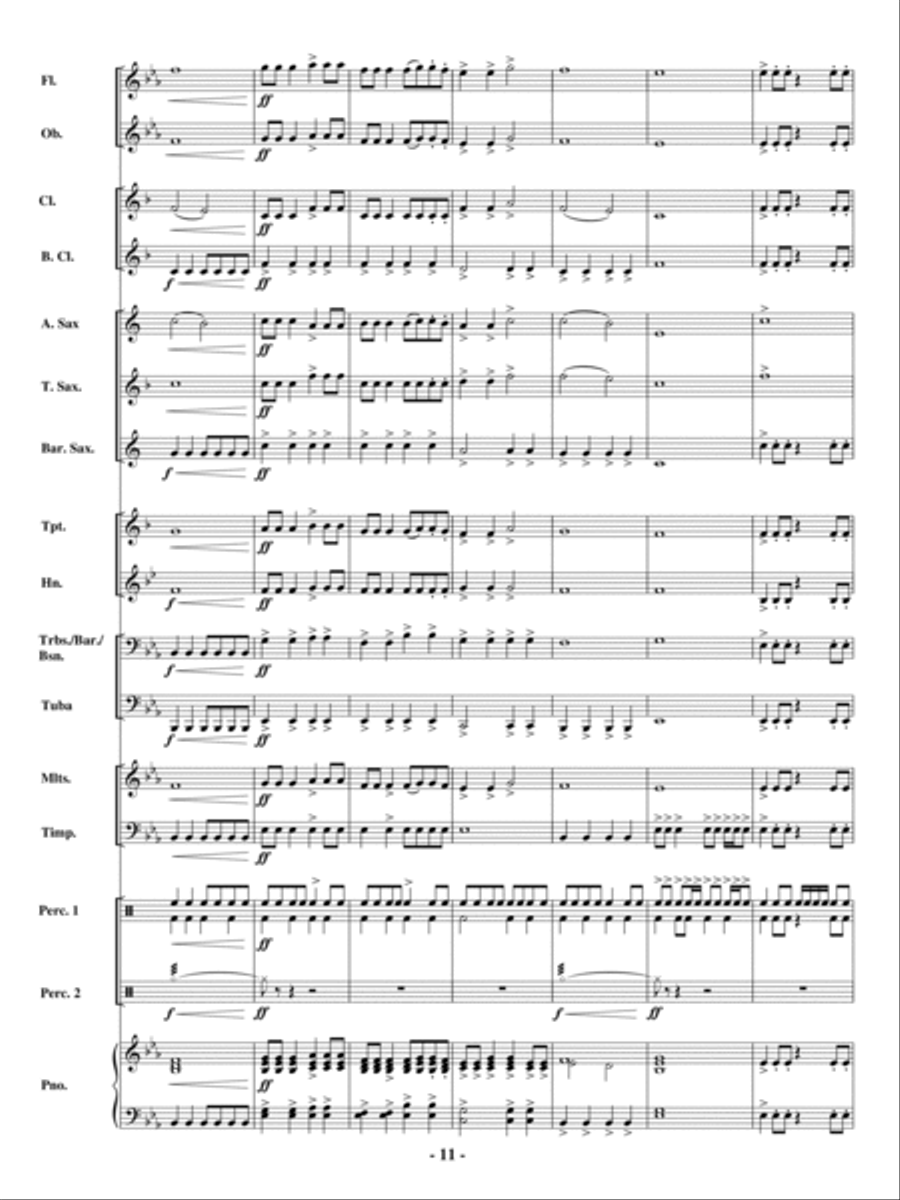 The Soaring Spirit Concert Band scores gallery preview page 10
