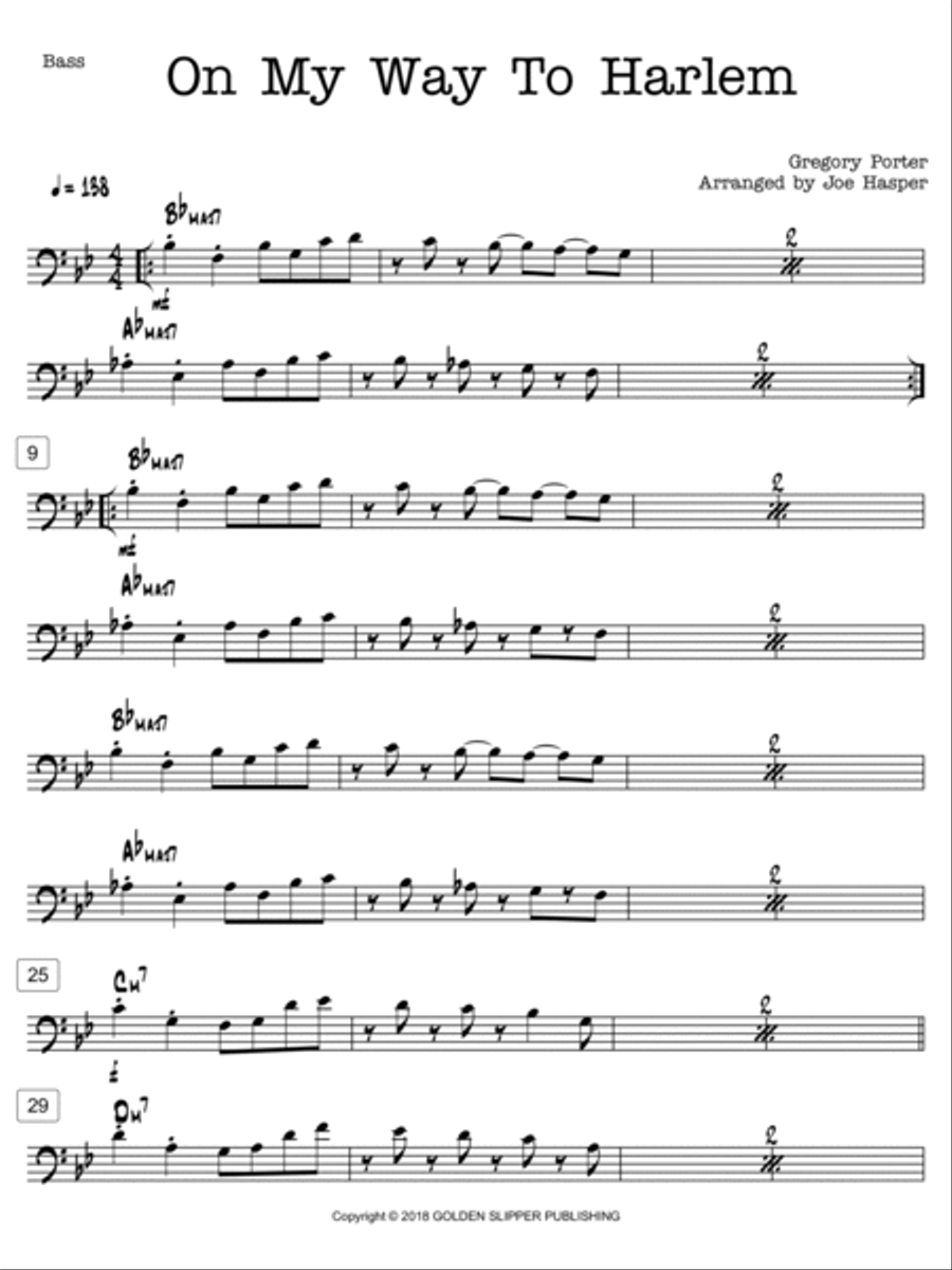On My Way To Harlem Jazz Ensemble scores gallery preview page 5