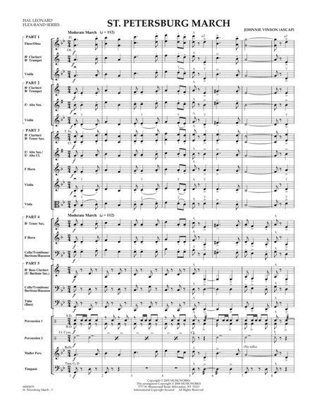 St. Petersburg March - Conductor Score (Full Score)