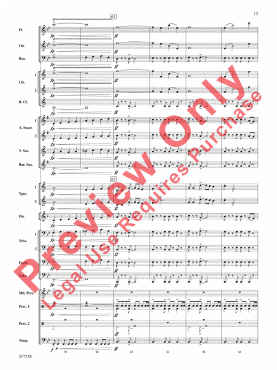 Western Horizons Concert Band scores gallery preview page 14