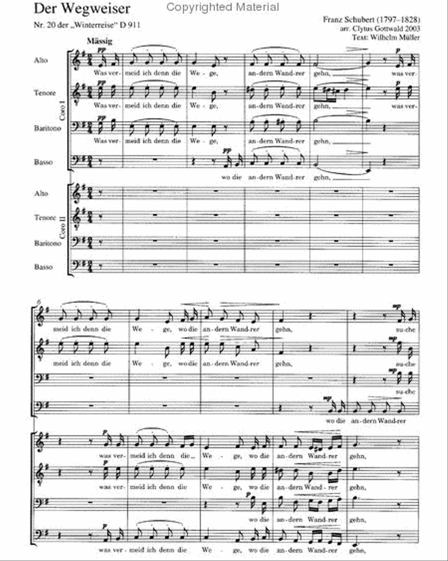 Der Wegweiser Choir scores gallery preview page 2