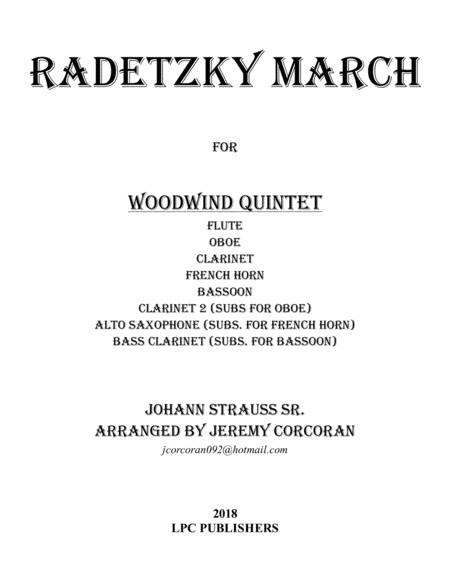 Radetzky March for Woodwind Quintet image number null