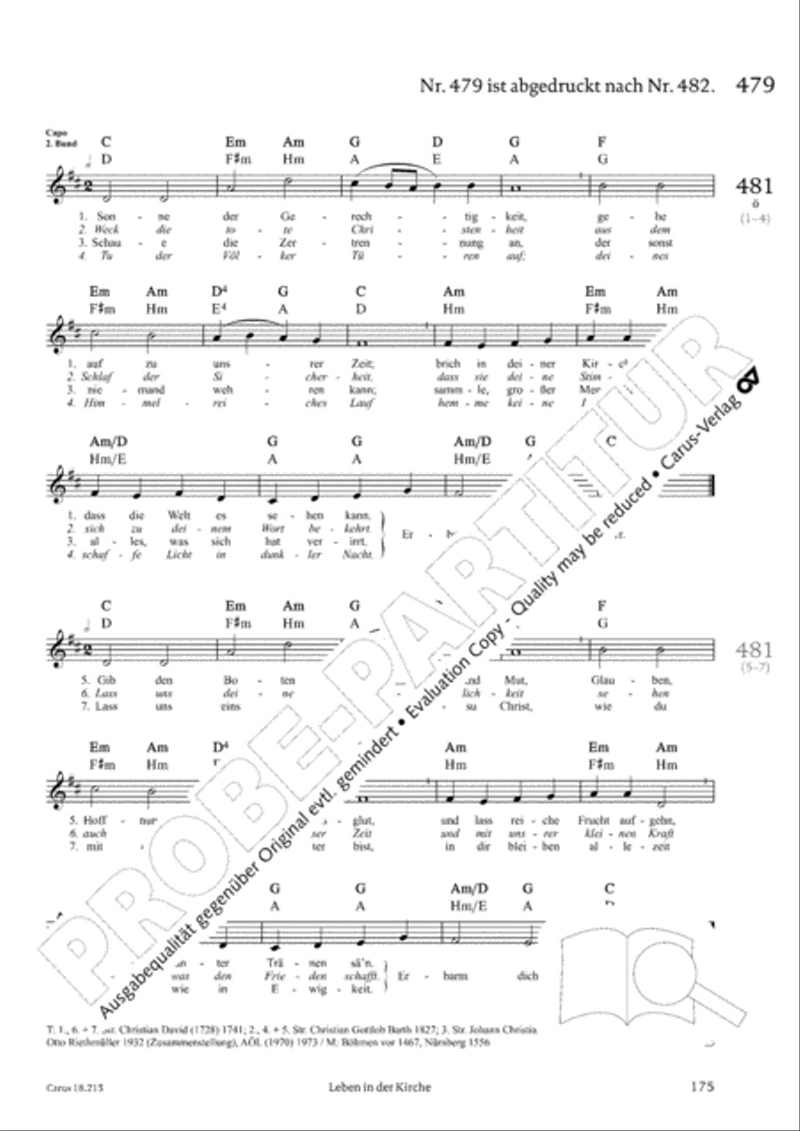 Gitarrenbuch zum Gotteslob Guitar scores gallery preview page 160