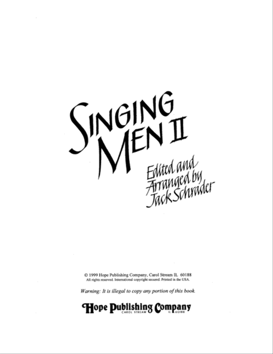 Singing Men, Vol. 2 Singing Men, Vol. 2 Choir scores gallery preview page 2