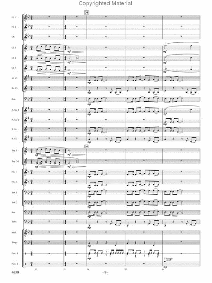 Joyous Alleluias Joyous Alleluias Concert Band scores gallery preview page 8