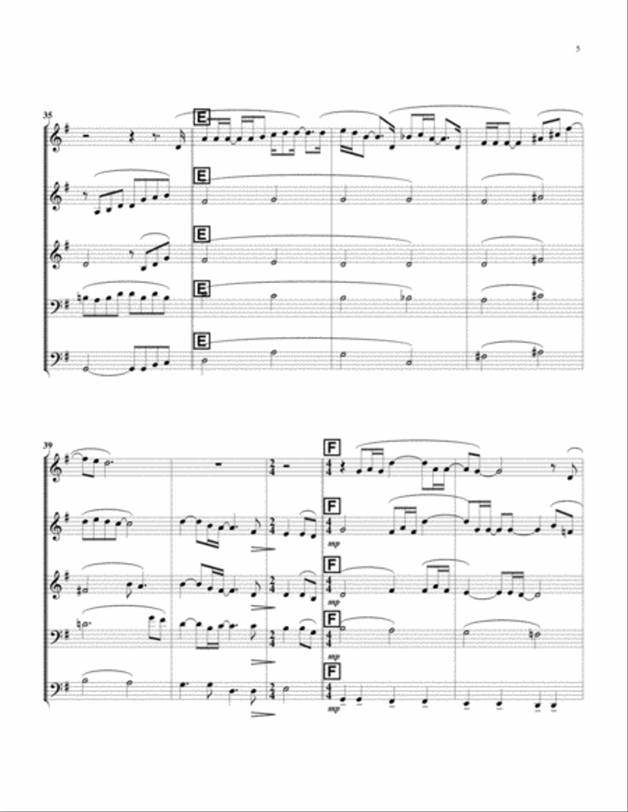 She's Got A Way Brass Ensemble scores gallery preview page 6