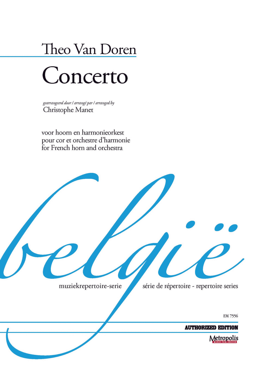 Concerto for French Horn and Wind Band, Op. 29 (Full Score & Parts) Concert Band scores gallery preview page 1