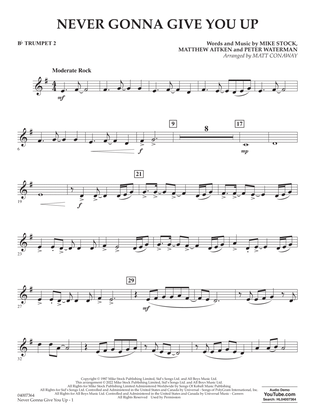 Book cover for Never Gonna Give You Up (arr. Matt Conaway) - Bb Trumpet 2