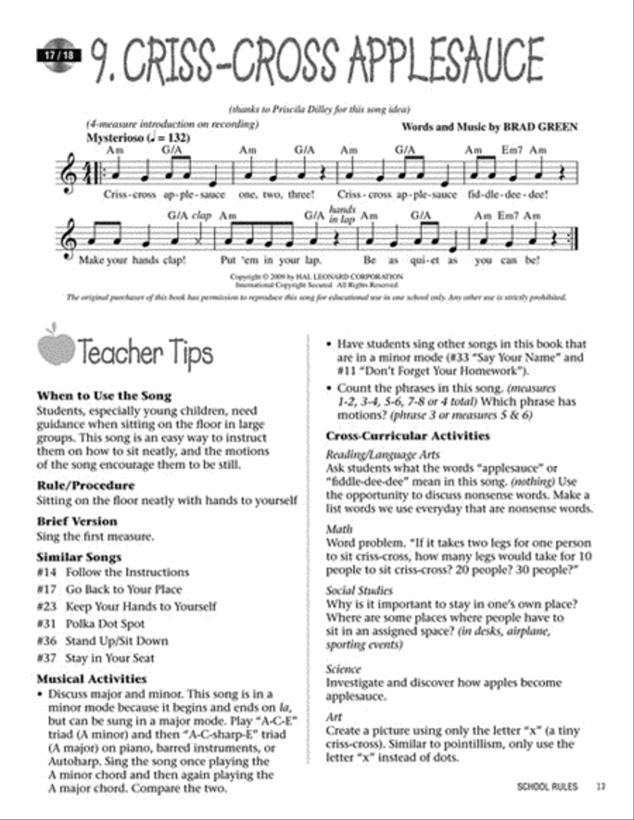 School Rules School Rules Choir scores gallery preview page 7