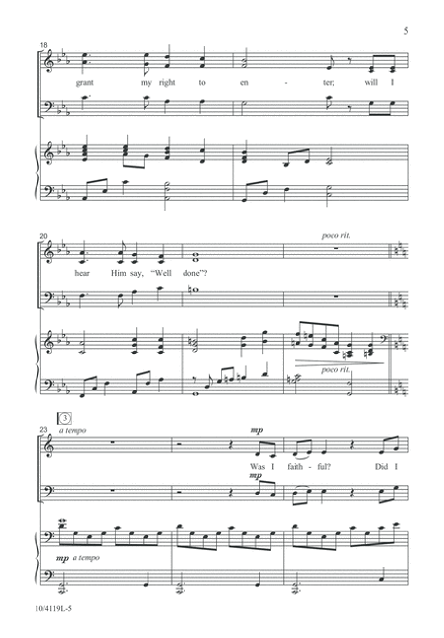 Was I Faithful? 3-Part scores gallery preview page 6