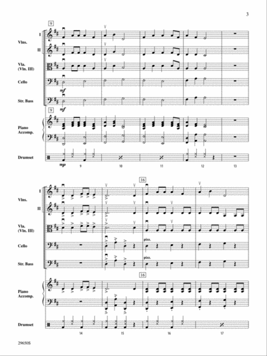 Bought Me a Fiddle String Orchestra scores gallery preview page 3