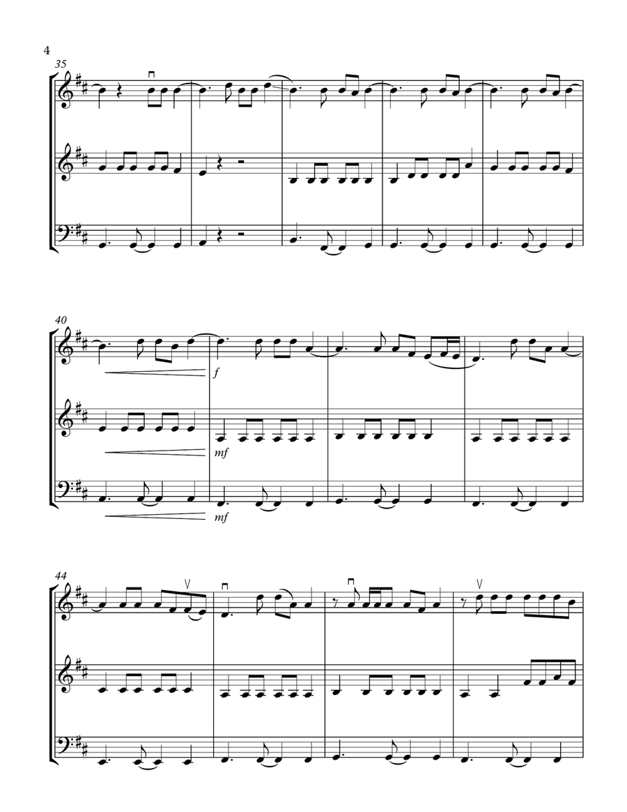 All Of The Lights String Trio scores gallery preview page 4