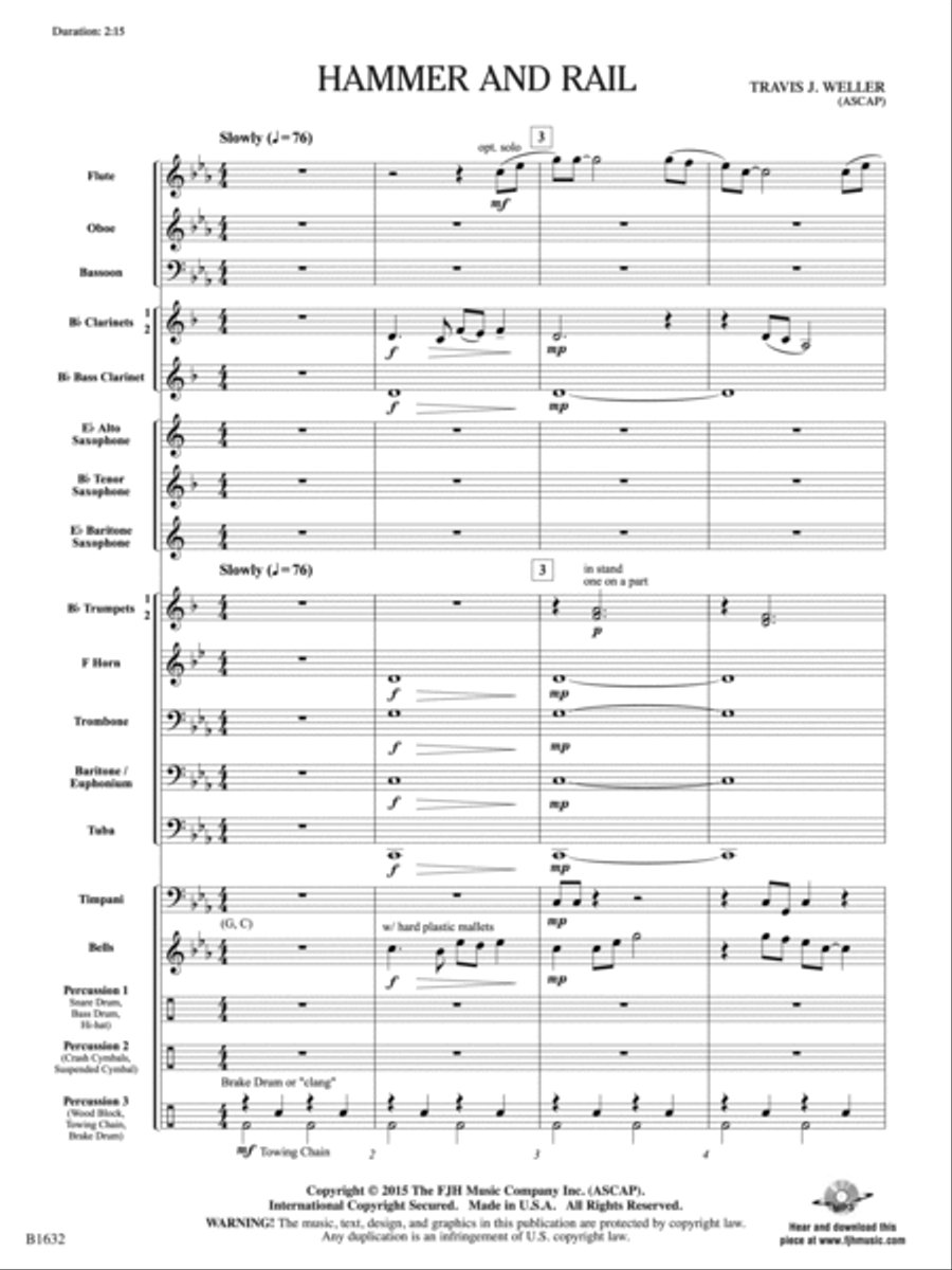 Hammer and Rail: Score Hammer and Rail: Score Concert Band scores gallery preview page 4
