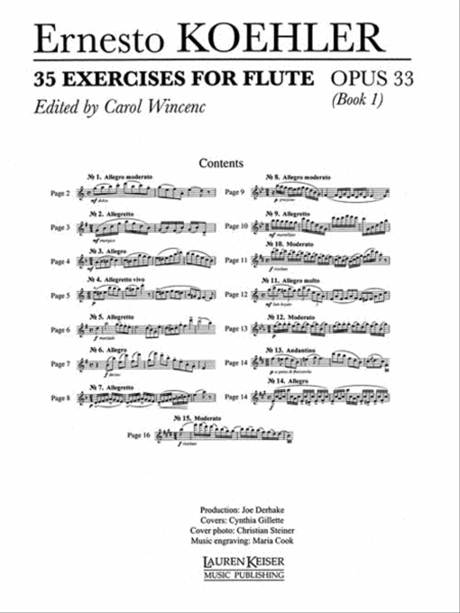 35 Exercises for Flute, Op. 33