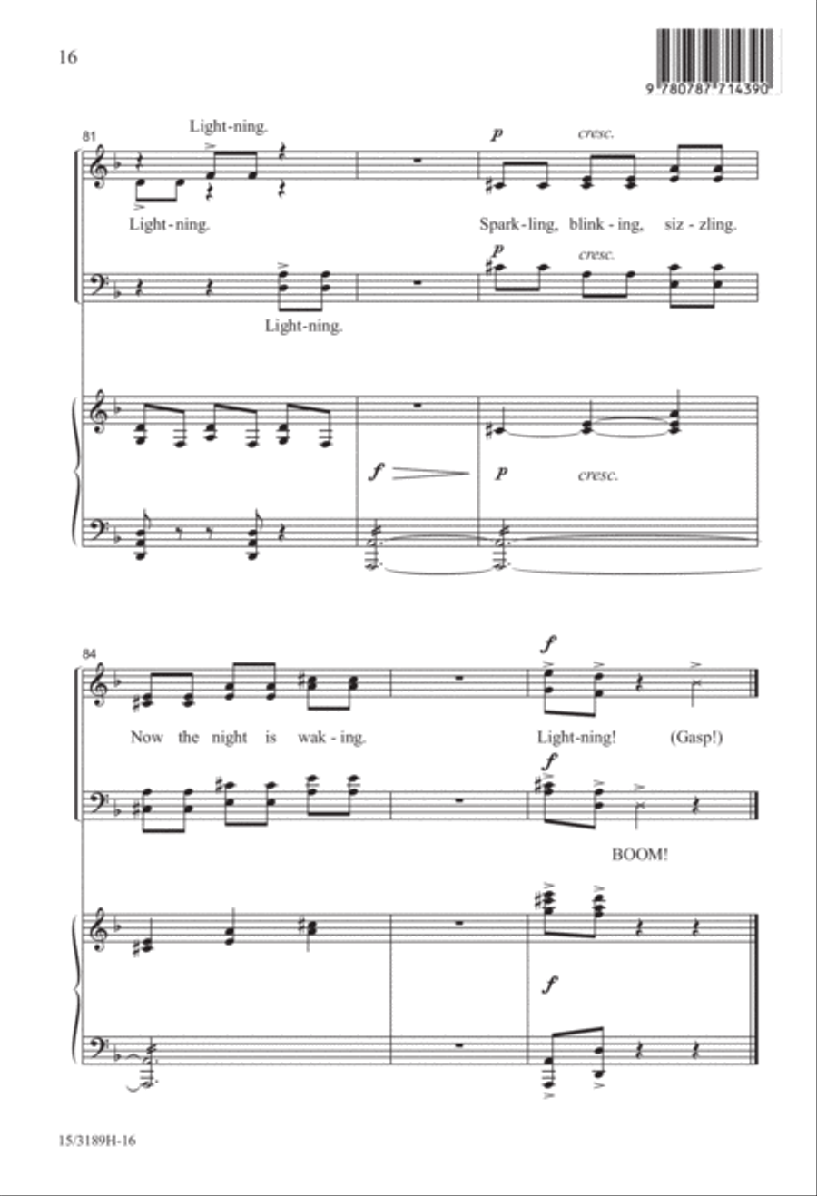 Lightning! 4-Part scores gallery preview page 16
