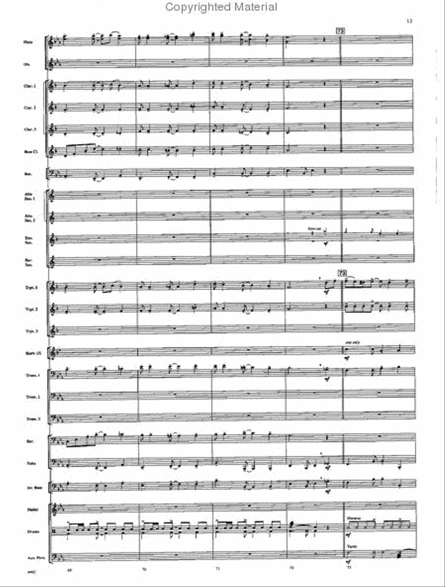 A Scott Joplin Retrospective Concert Band scores gallery preview page 12