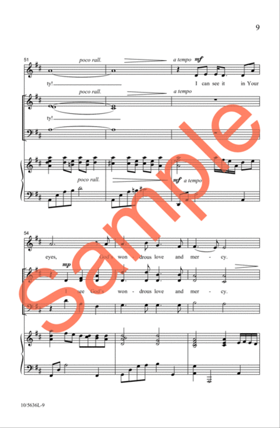 I Can See It In Your Eyes 3-Part scores gallery preview page 9