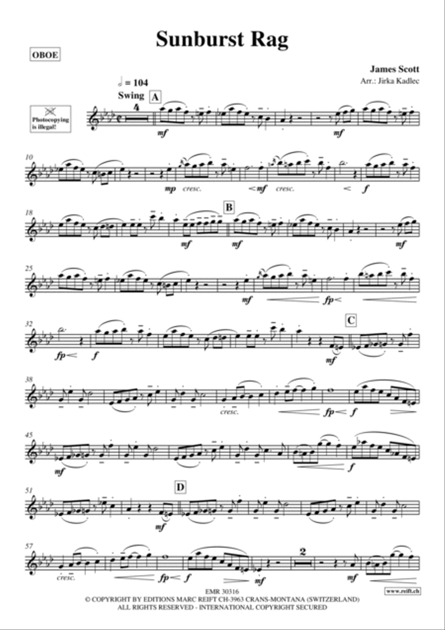 Sunburst Rag Piano Accompaniment scores gallery preview page 2