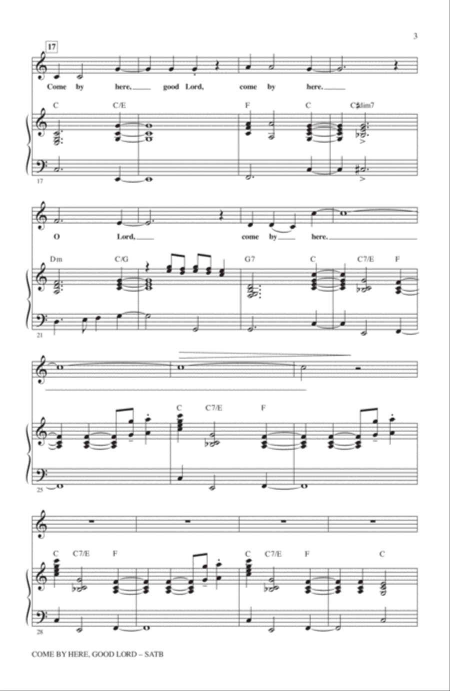 Come By Here, Good Lord 4-Part scores gallery preview page 2