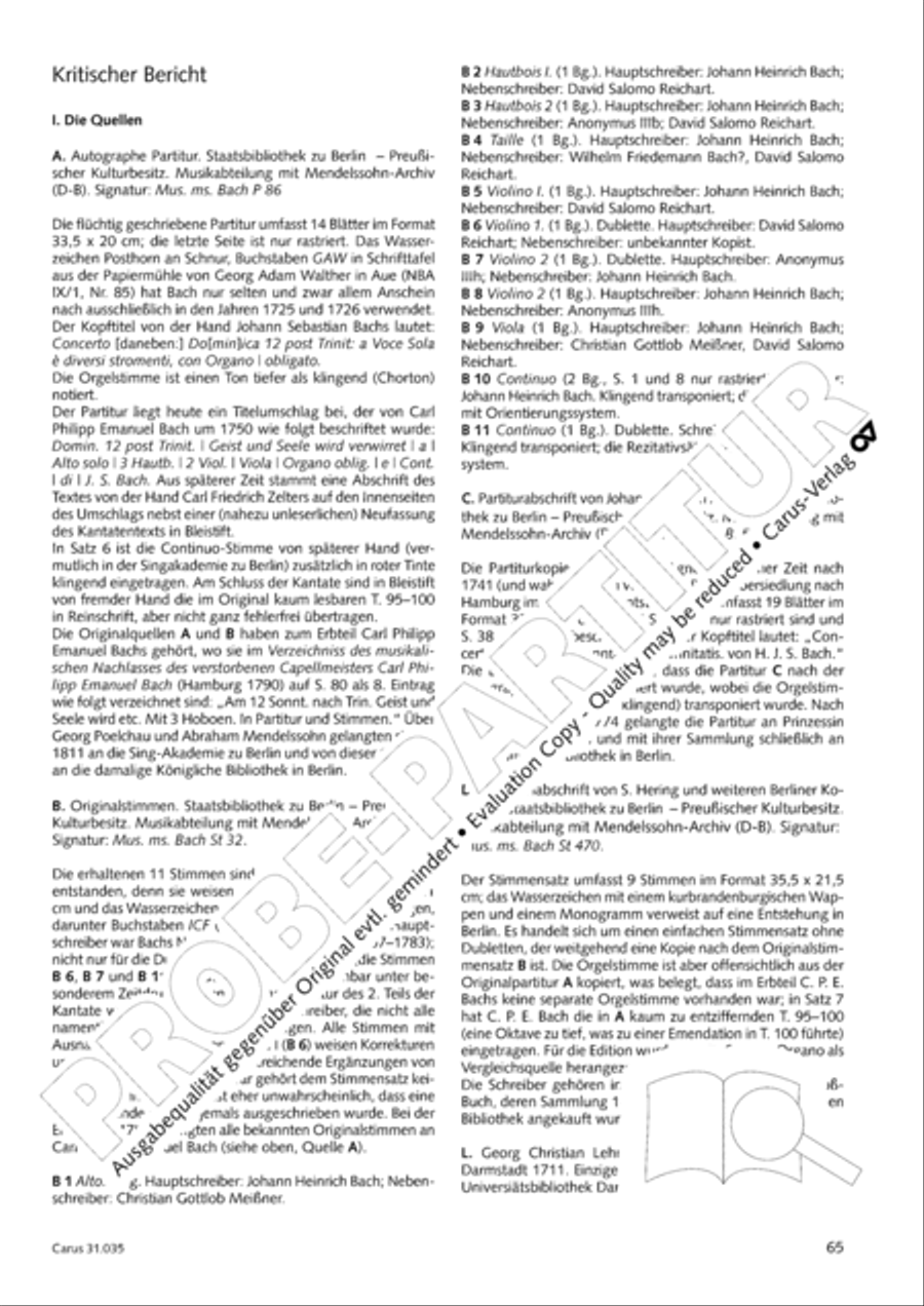 Soul and spirit are astounded (Geist und Seele wird verwirret) English Horn scores gallery preview page 66