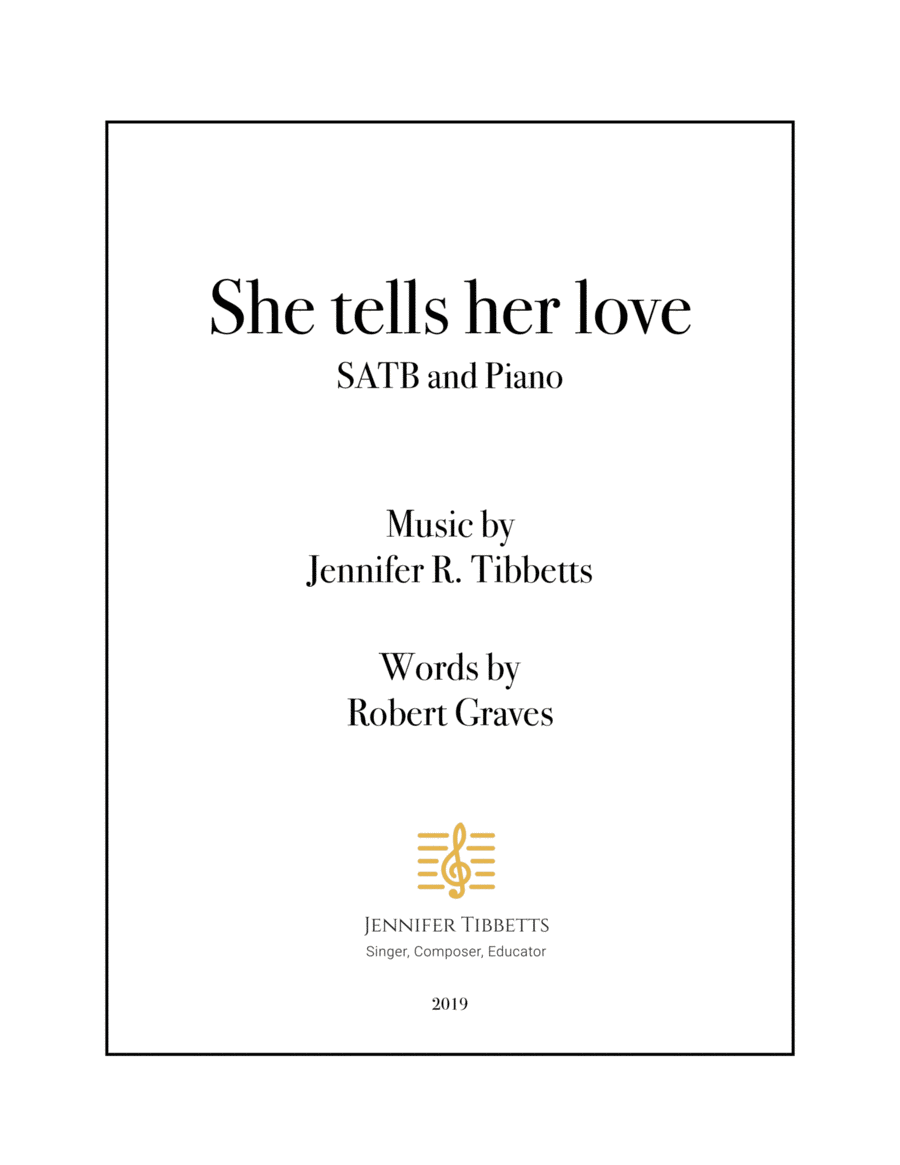 She tells her love 4-Part scores gallery preview page 1